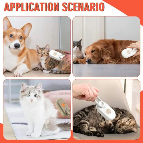 Steam Grooming Brush For Cats & Dogs