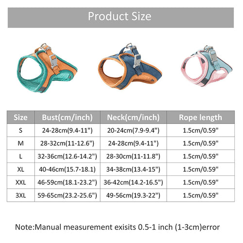 Reflective Cat Harness & Leash Set